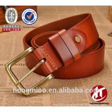 Hongmioo Pin buckle full grain brown leather belt